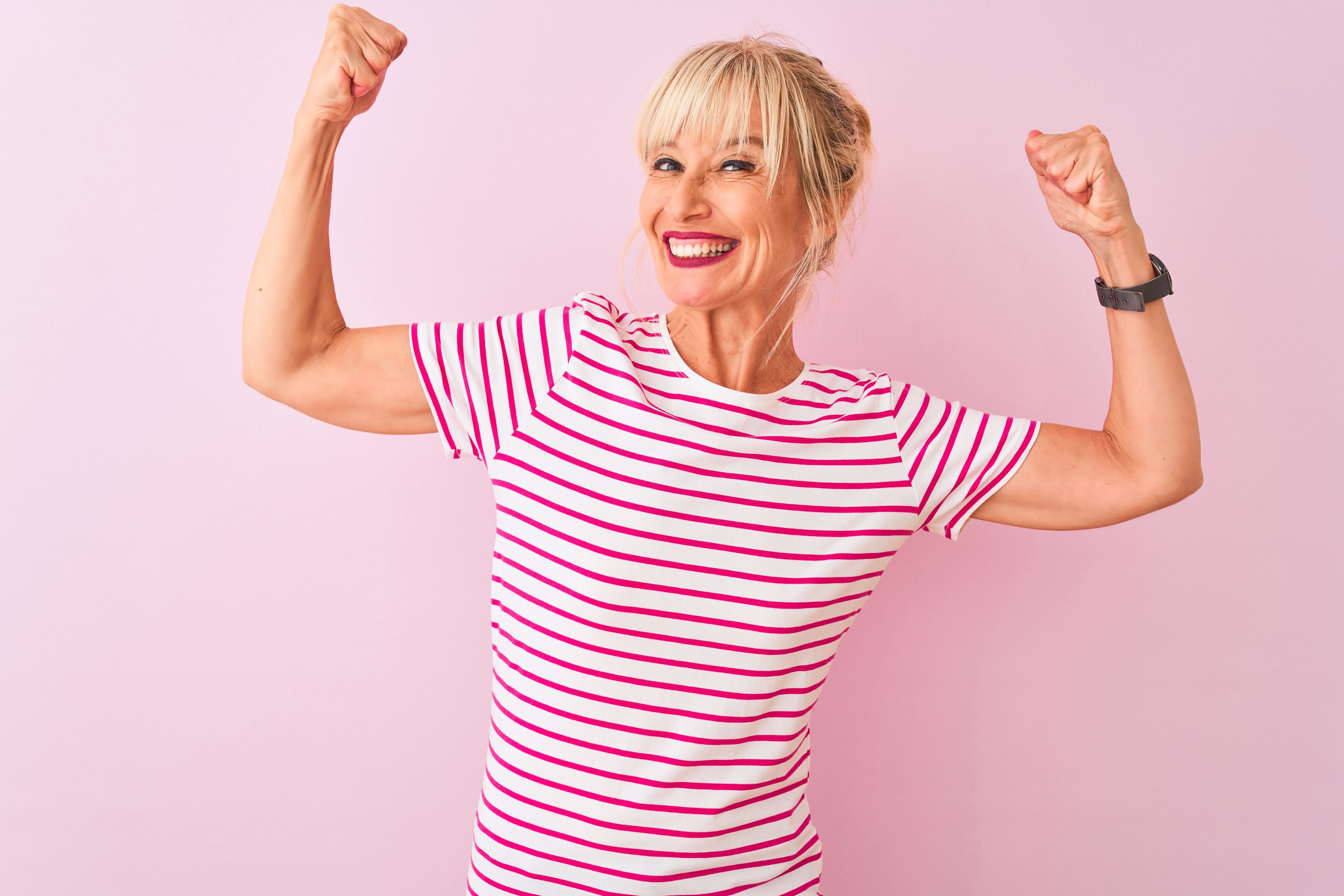 Vrouw energie roze