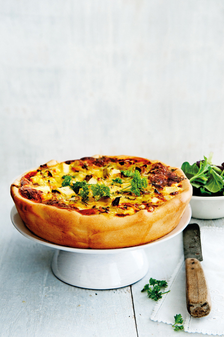 Zomerpreiquiche met kip